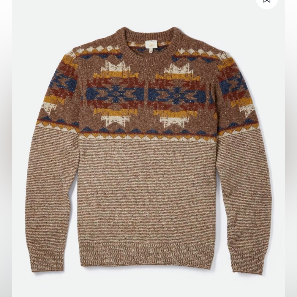 Faherty Donegal Crew Sweater 100% wool